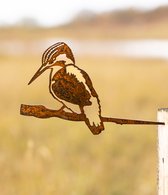 Metaaldeco – Tuindecoratie – Metalbird - Metalen vogel – Metaal vogel - Cortenstaal vogel – Ijsvogel