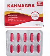 Kahmagra 10 caps 500 mg | Extra Sterke Erectiepillen - 100% natuurlijk - Erectiepillen voor mannen - Hét natuurlijke alternatief voor Viagra en Kamagra