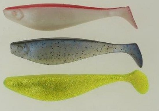 3x Shad 15cm - 6 inch assortiment B in diverse kleuren uit Amerika | bol