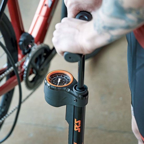SKS AIRMOTION 12.0 Vloerpomp Zwart Oranje (Multivalve)-one size van SKS — afbeelding 3