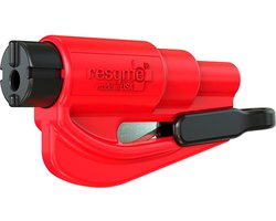 ResQMe Veiligheidshamer Rood - Sleutelhanger - Origineel - Noodhamer - Reddingshamer - Gordelsnijder – Auto hamer