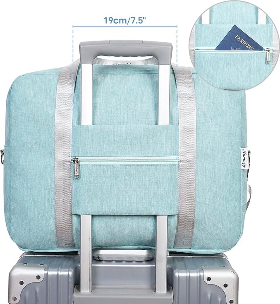 Reistas, VASCHY Travel Bag Reis Draagtassen voor kinderen Weekendtassen Plunjezak Waterdichte Sporttas, Handbagage Jongens Meisjes met Schoenenvak en Aparte Droge en Natte Zak