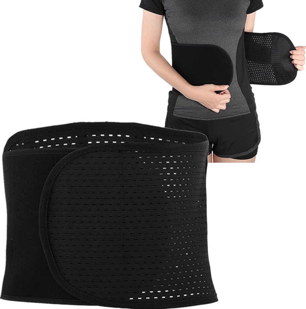 Goedkoopste buikband, afslanken, vrouwen, buikriem, elastische zwangerschapsondersteuning, postpartum, taille, wikkeling voor vrouwen, bodyshaper, buikcontrole, tailletrainer (zwart