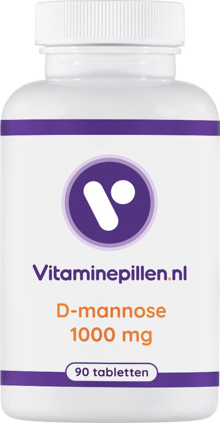 Foto: Vitaminepillen nl d mannose 1000 mg 90 tabletten bestrijding van urineweginfecties tegen blaasontstekingen 