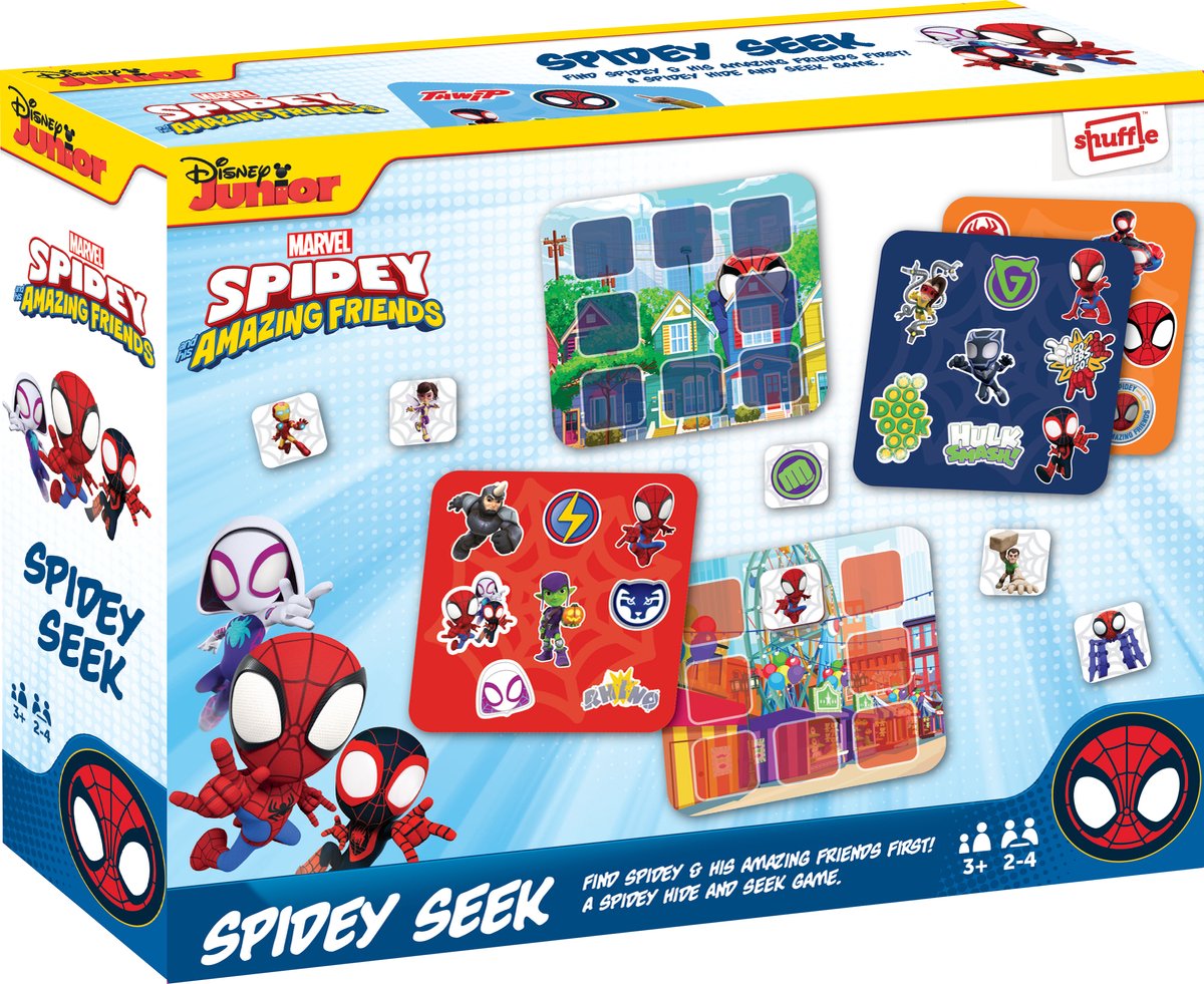 Shuffle Spidey & Amazing Friends - Spidey Seek, Bordspel, Matchen, 3 jaar, Familiespel