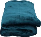 Heerlijk Zachte en Grote Fleece Plaid - 180x220 cm - Blauw