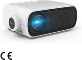 Draagbare Mini Projector met Batterij - Lichtgewicht en Compact - Ideaal voor Entertainment - Perfect Cadeau voor Kinderen - wit