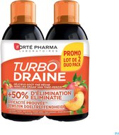 Turbodraine Groene Thee Perzik Duo 2x500ml