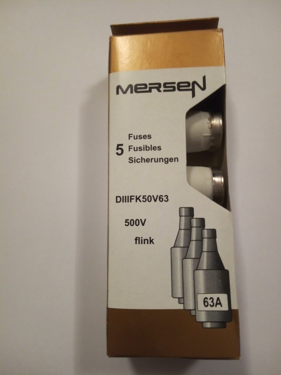 MERSEN Diazed D-zekering - DIIIFK50V63 - M200709 - verpakking á 5 stuks