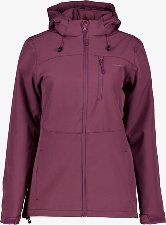 Mountain Peak gewatteerd dames softshell jas paars - Maat S - Met capuchon - Ritssluiting