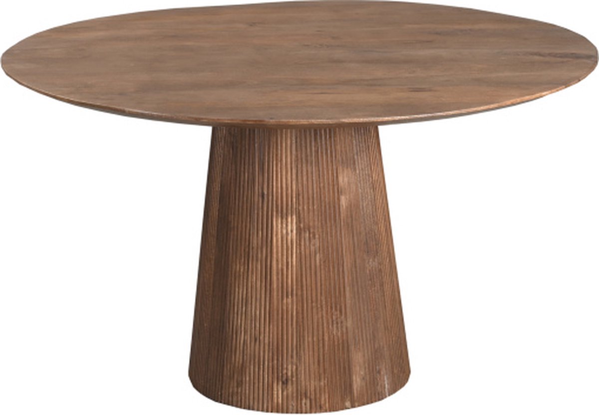 Old Inn - Eettafel Rome Rond Bruin 130cm