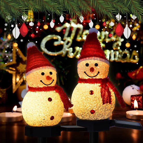 Opblaasbare sneeuwman 120 cm - LED kerstverlichting buiten