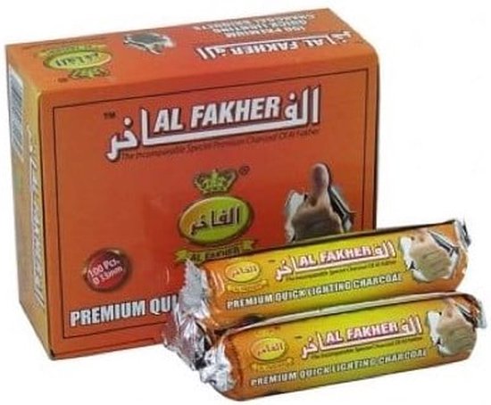 Foto: Al fakher aanmaak kolen 1 doos 33mm kooltjes kool coal easy light 