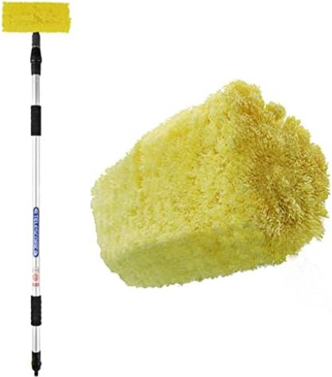 Goedkoopste Telescopische Wasborstel - Uitschuifbare Wasborstel - Waterbezem Met Uitschuifbare Steel - Waterborstel