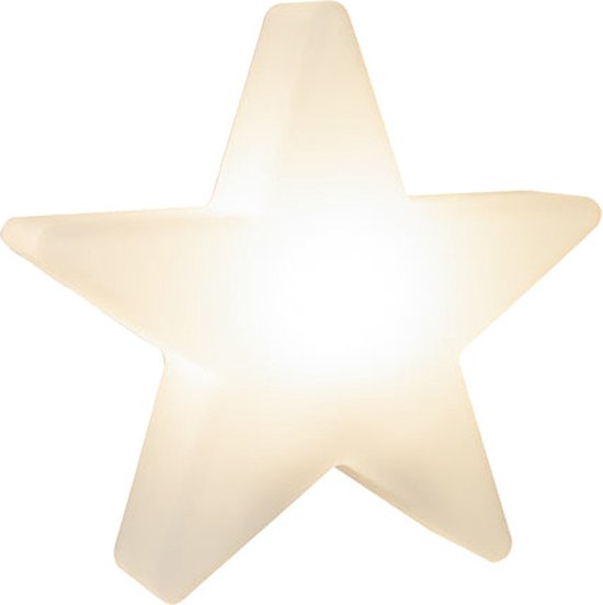 8 Seasons Design Shining Star Ø 60 (RGB) - Kerststerverlichting buiten - Wit - 16 RGB kleuren - Led - Dimbaar - H60 cm