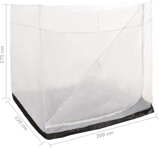 vidaXL - Binnentent - universeel - 200x220x175 - cm - grijs van Vidaxl — afbeelding 5