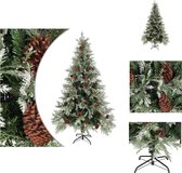 vidaXL Kerstboom - Scharnierende constructie - 195 cm - PVC/PE/staal - Decoratieve kerstboom