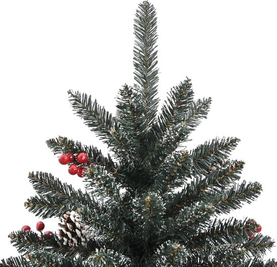 vidaXL Sapin de Noël artificiel à charnières avec support 180 cm