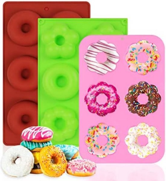 Lot de 2 emporte-pièces en plastique réutilisables pour beignets, desserts,  biscuits, donuts