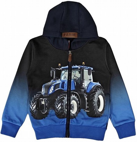 Kinder vest tractor trekker WM kleur donkerblauw maat 92 New