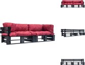 vidaXL Ensemble de canapés en palettes - Ensemble de meubles de jardin - 220 x 66 x 65 cm - Bois de pin - Canapé de salon