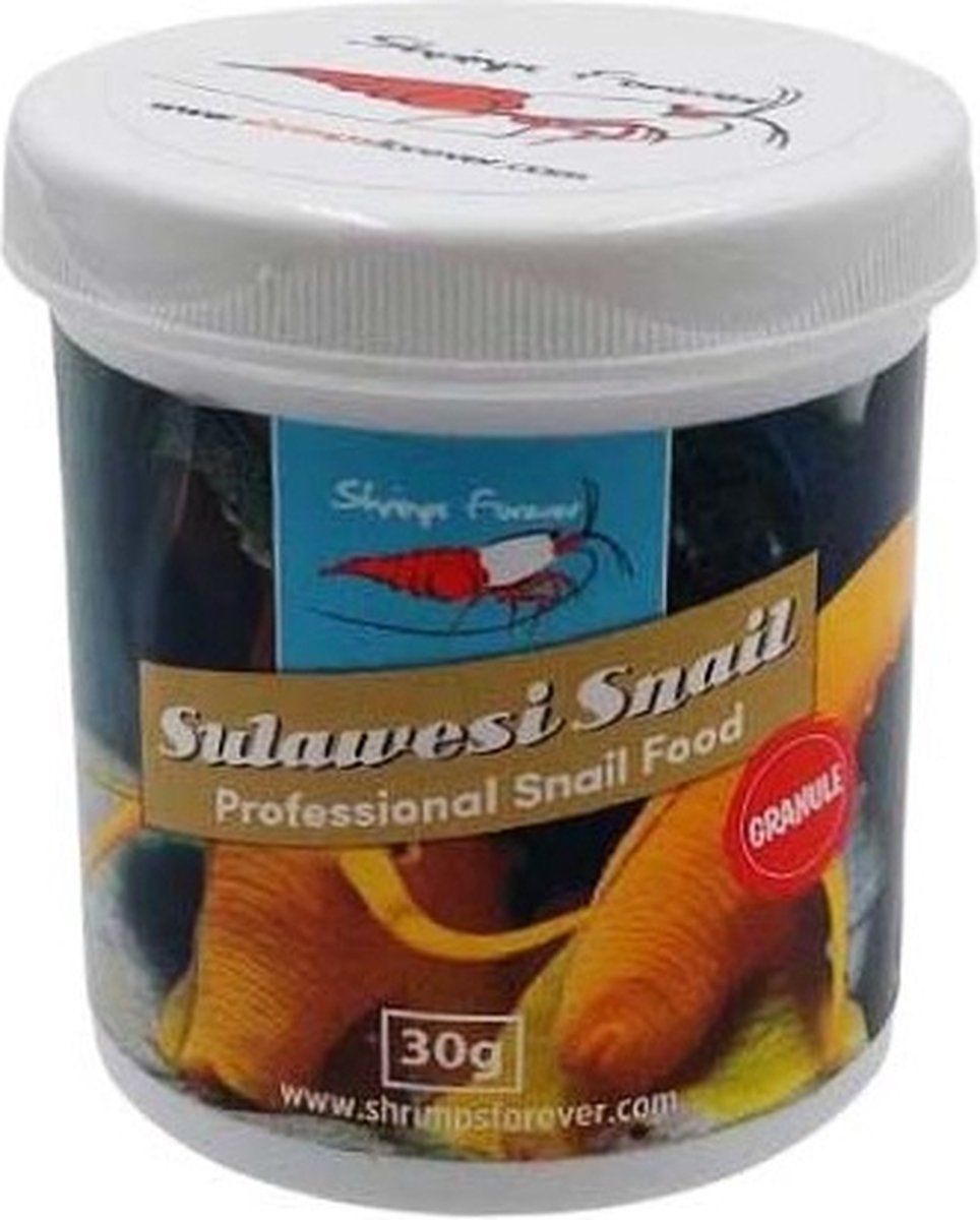Shrimps Forever - Sulawesi snail - Voer voor Sulawesi slakken - Aquarium slakkenvoer - Aquarium