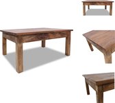 vidaXL Salontafel Bois recyclé Massief - 98 x 73 x 45 cm - Charme rustique - Table