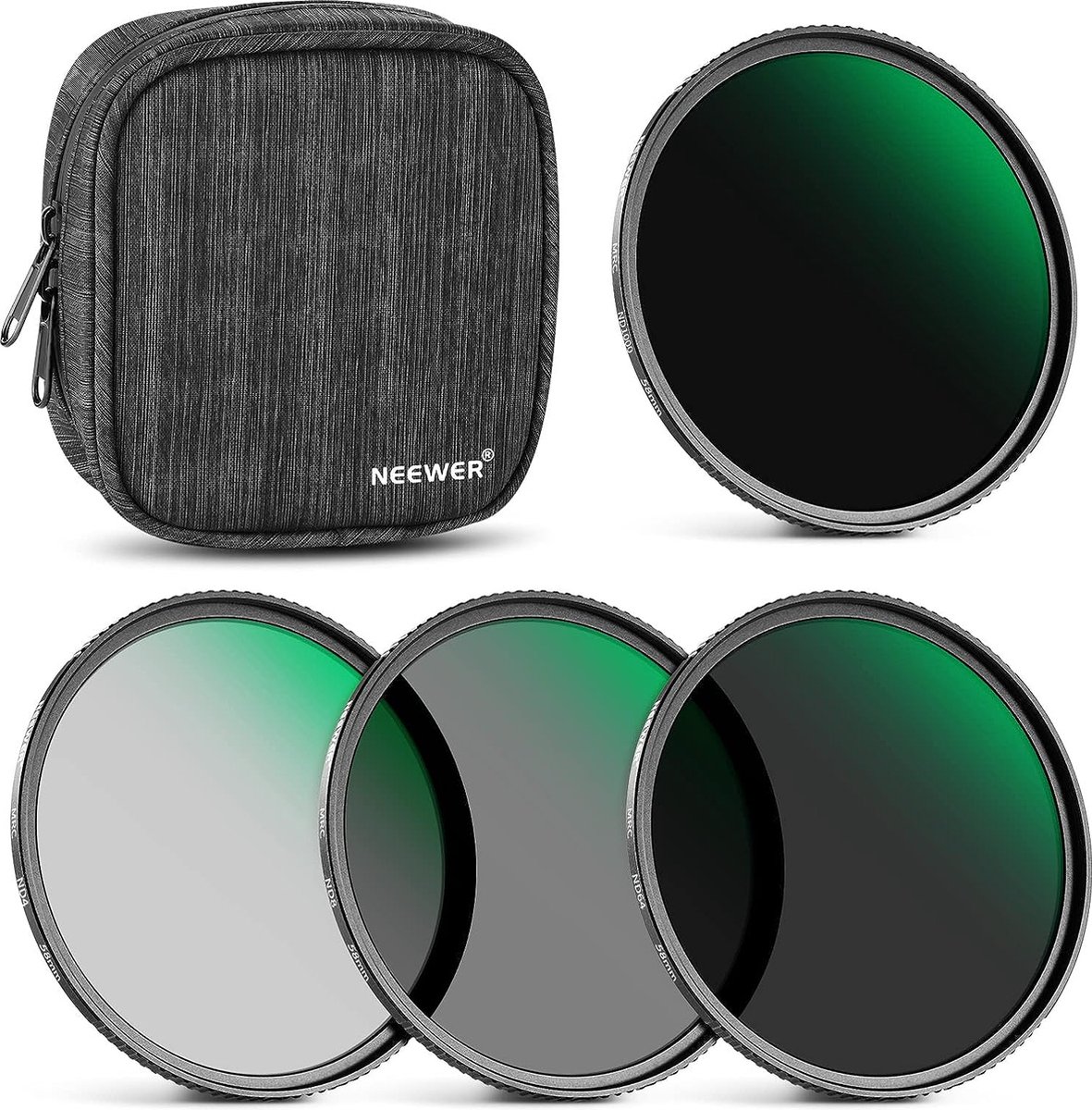 Neewer® - 2-in-1 58mm Variabel ND & CPL Filter - Nano Gecoat, HD Optisch Glas, Ultradun, Waterafstotend, Krasbestendig