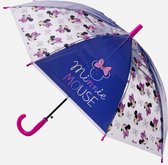 Mouse Paraplu - Kinderparaplu - Transparant - Roze / Paars