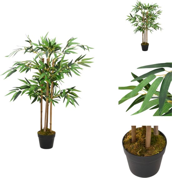 vidaXL Bamboe kunstplant - 90 cm - realistisch - duurzaam - Kunstplant