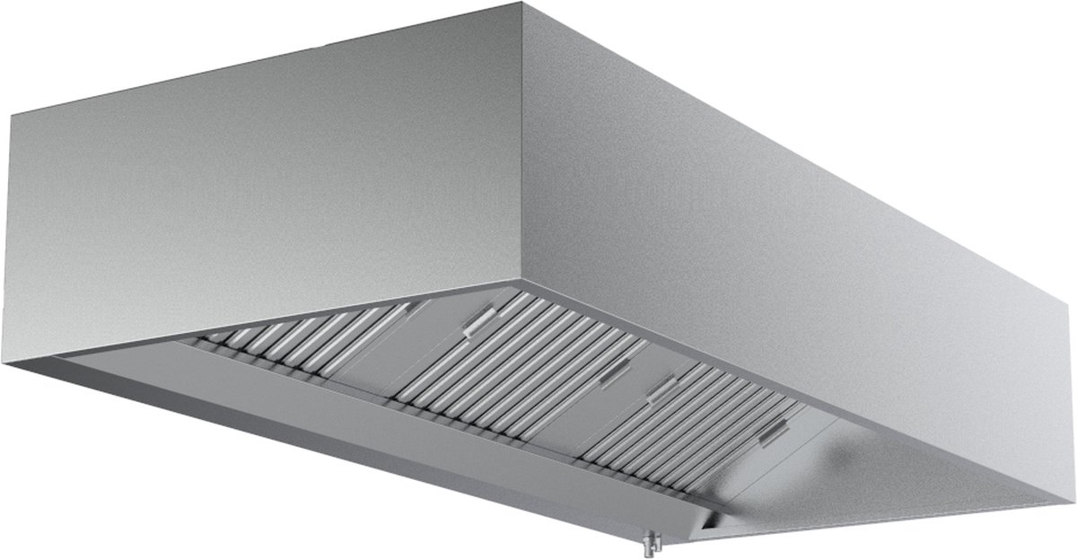 Combisteel Afzuigkap - Doosmodel - RVS - 1000m³/h - Motor + Regelaar - 1600mm