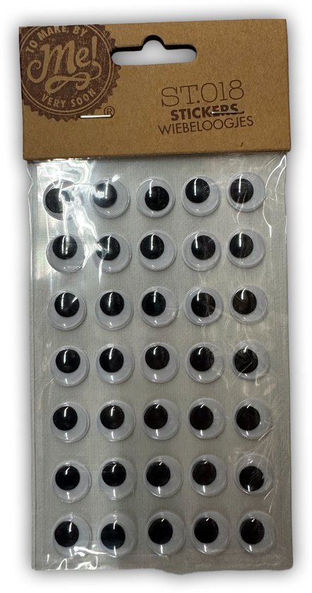 TOAOB 770 stuks Zelfklevende Googly Eyes Ronde Zwart Wit 4 tot 12mm kunststof Ogen voor Scrapbooking Craft Supplies