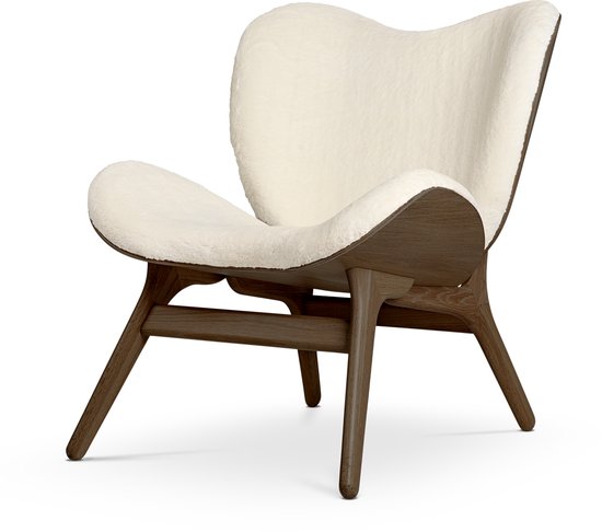 Umage A Conversation Piece houten fauteuil donker eiken - Teddy White