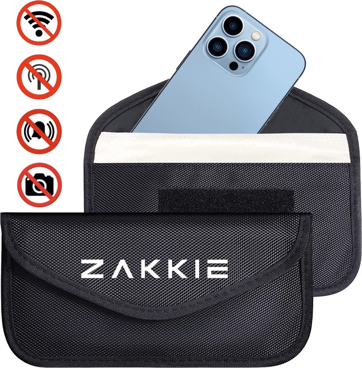 Pochette pour clé de voiture ZAKKIE bloquant le signal - Protège votre  voiture