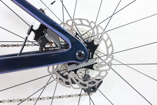Rinos Sandman 3.0 Carbon - Gravel Fiets - Gravel Bike met SHIMANO 105 ST-R7000 - 22 versnellingen en schijfremmen - lichte fiets voor dames en heren - 700 x 40C - Kameleon Blauw-Paars 50 van Rinos — afbeelding 2