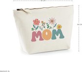 Sac Mom – Beige – Cadeau maman – Fleurs – Cadeau