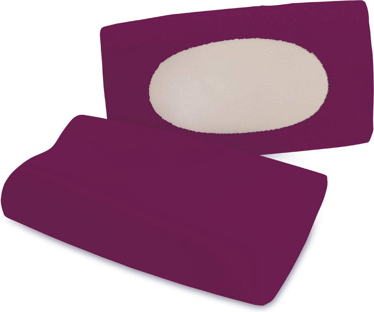 Schlafgut Pure flexible Kussensloop S-XL 542 Purple Deep