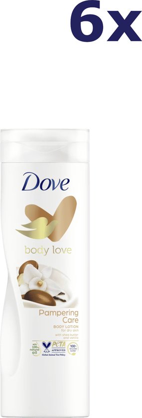 Dove Body Love Pampering Care Body Lotion - 6 x 400 ml - Dove