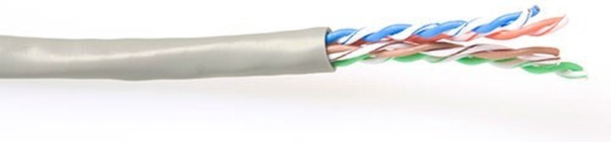 Patchkabel CAT6 UTP soepel rol 100M ivoor