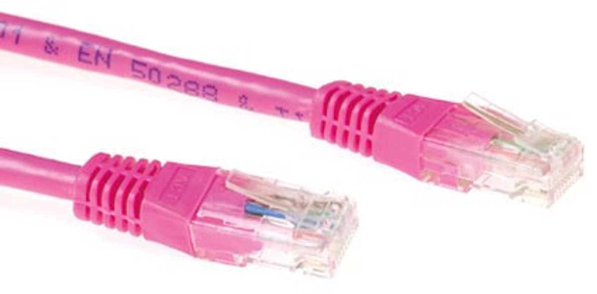 ACT IB7320 U/UTP CAT6A Patchkabel Roze - 20 meter