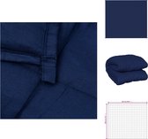 vidaXL Verzwaringsdeken 200x225 cm 9 kg stof lichtcrèmekleurig