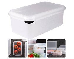 Transparante Vershouddoos - Magnetron- en Vaatwasmachinebestendig - Grote Vershouddoos - 2.8L - BPA-vrij - Vershoudbakken - Diepvriesbakje - Meal Prep Bakje - Lunchbox - Met Deksel - Voedselcontainer - Inclusief EBOOK