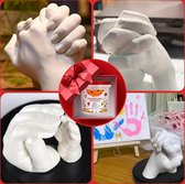 Handafdrukset,3D-handafdrukset voor Koppels,Paar Hand Moulding Kit,als Huwelijksdag,Valentijnsdag,Jubileumcadeau voor Hem en Haar