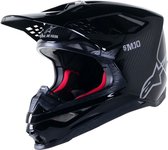 Alpinestars Supertech S-M10 Solid Helmet Ece 22.06 Black Glossy Carbon S - Maat S - Helm