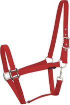 Pagony Nylon Halster - Maat: Cob - Rood - Nylon