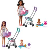 Barbie Skipper Babysitter Pop met Kind + Accessoires Assorti