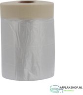 AB-tape afdekfolie - 550mm x 33m - PE uitvalfolie + maskingtape - afdekvlies