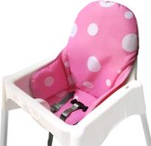 Stoelhoezen, kussen compatibel met Ikea Antilop hoge stoel, wasbaar, opvouwbare babystoel, hoes, kinderstoelhoezen, stoelkussen, roze