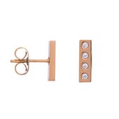iXXXi-Jewelry-Design Rectangle-Rosé goud-dames-Oorbellen-One size