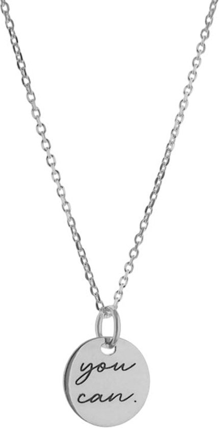 Ketting Quote You Can | 925 zilver | Halsketting Dames Sterling Zilver | Cadeau Vrouw